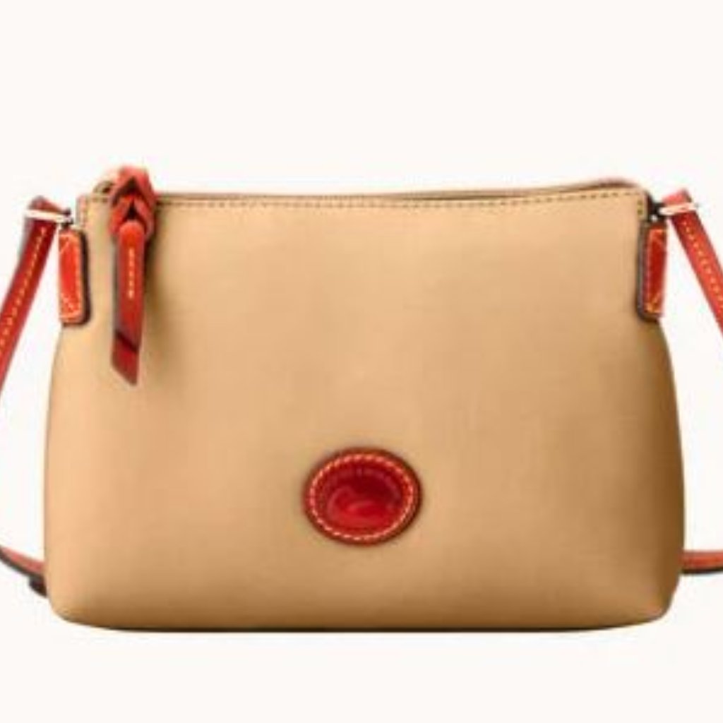 Dooney & Bourke Nylon Crossbody Pouchette Khaki Nwt
